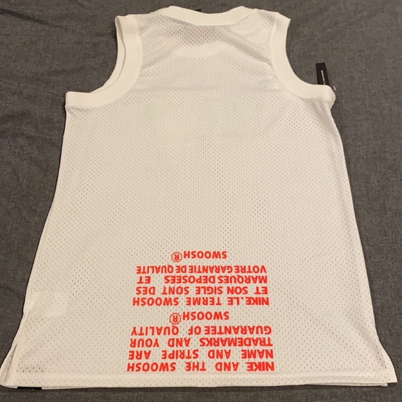 Air Jordan White Mens Jersey Tank - Picture 2 of 2